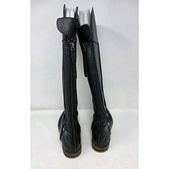Franco Sarto Women's Christine Black Knee High Boots Size 8 M Wide Calf Leather - Picture 4 of 12